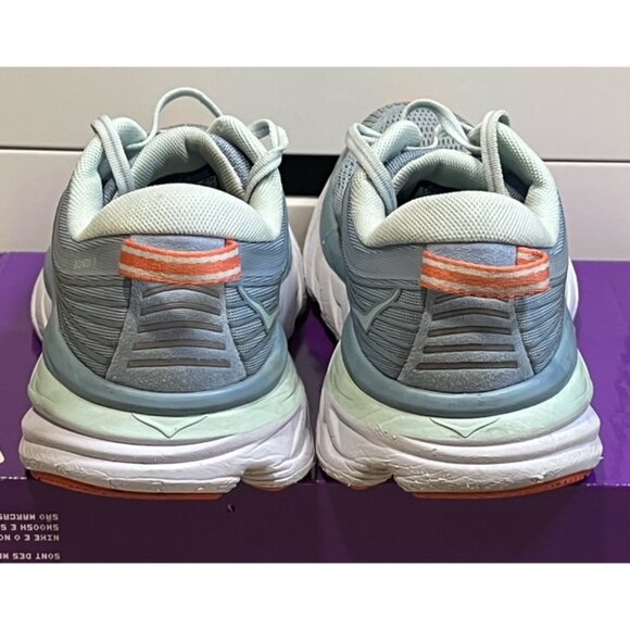 Hoka One One Bondi 7 Women Blue White Orange Size 7.5 Running Shoes Worn No Box - Picture 5 of 8